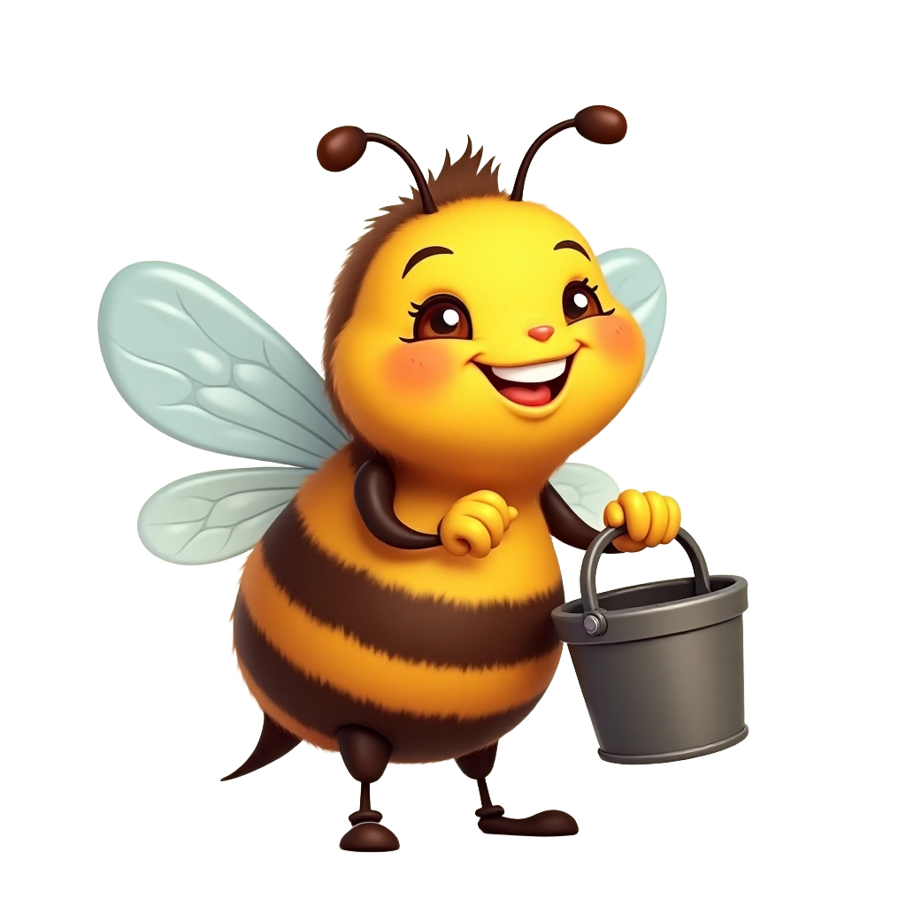 Busy Bee with Bucket